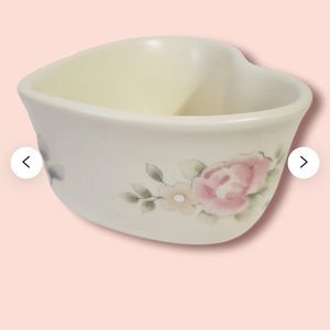 Vintage Pfaltzgraff Tea Rose 3.75" Heart Shaped Dish (Production 1985-Current)